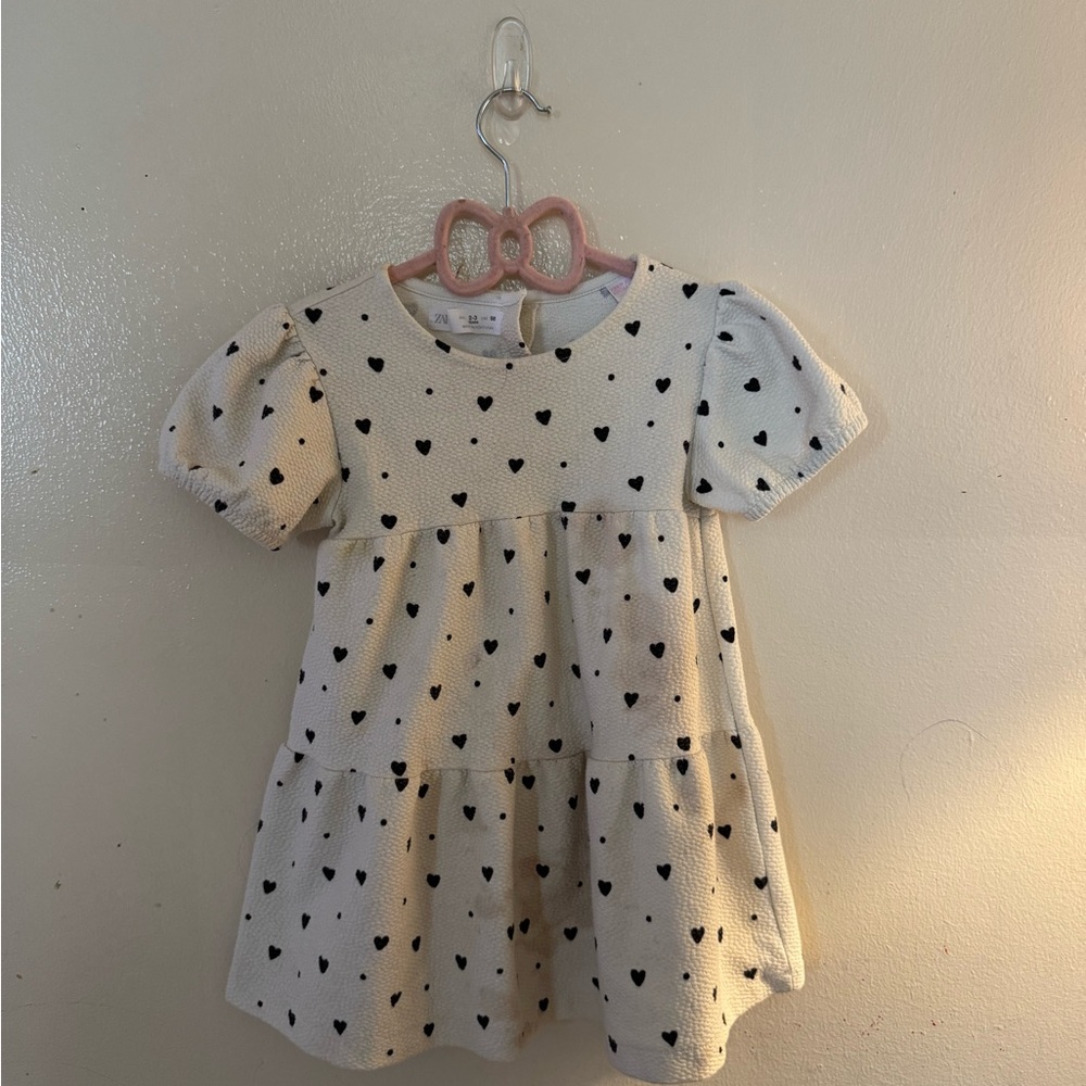 Zara Cream Puff Sleeve Sundress